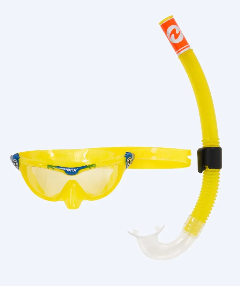 Outlet Aqualung Combo snorkelsæt til børn (4-8) - Combo Mix - Gul/petrol