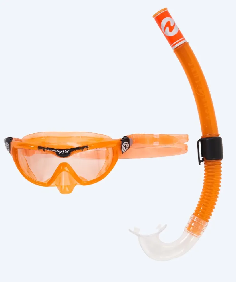 Sale Aqualung Combo snorkelsæt til børn (4-8) - Combo Mix - Orange/sort