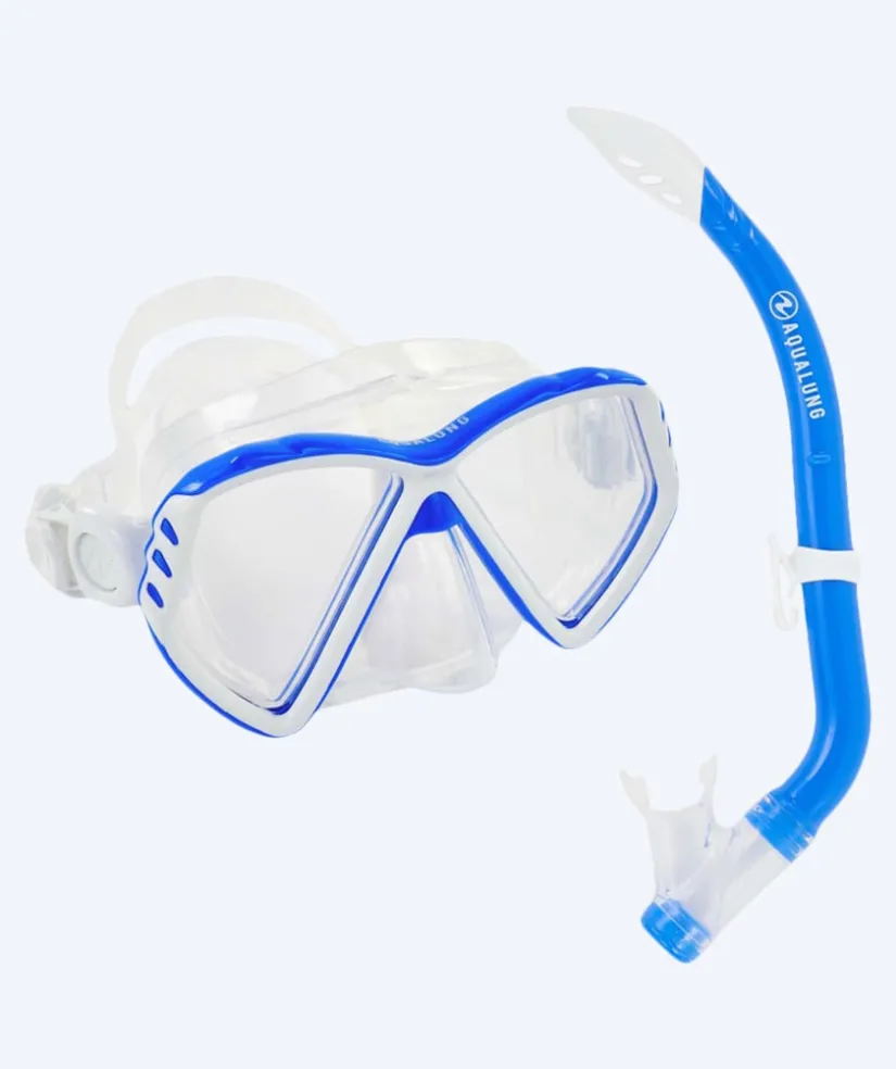New Aqualung Combo snorkelsæt til børn (8-18) - Combo Cub - Klar/blå