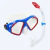 New Aqualung Combo snorkelsæt til voksne - Combo Hawkeye - Blå/rød