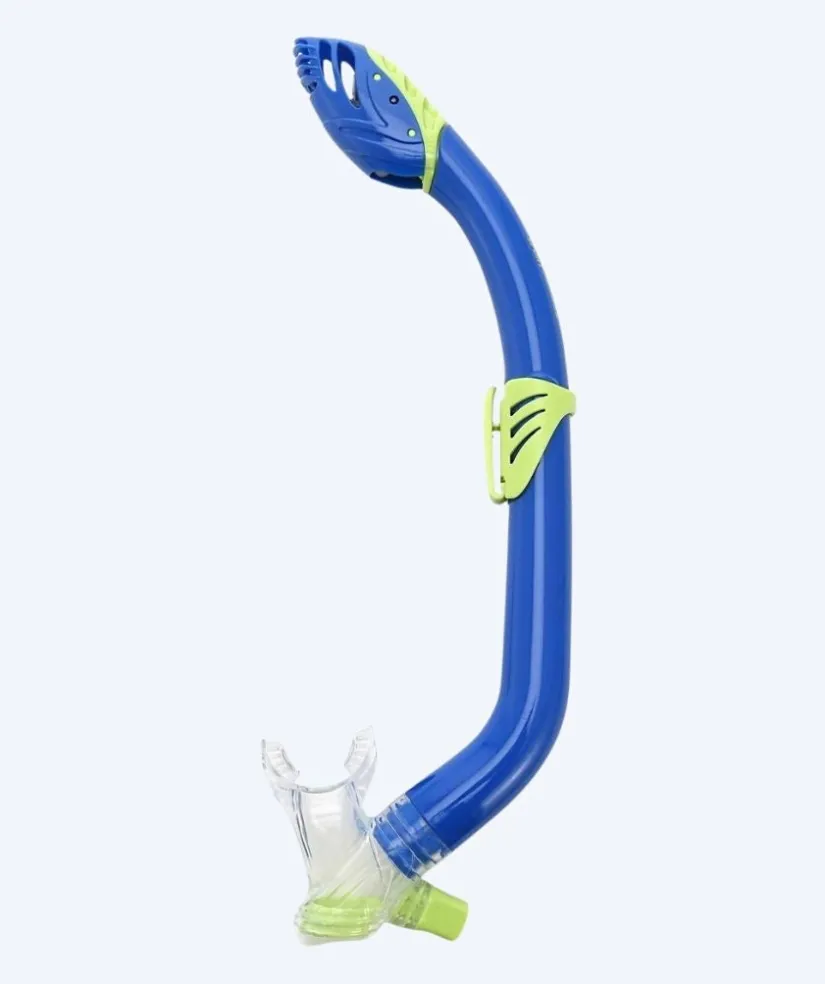 Discount Aqualung full-dry snorkel til børn - Baffin - Mørkeblå/grøn