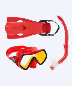 Hot Aqualung snorkelsæt til børn - Hero - Rød/gul