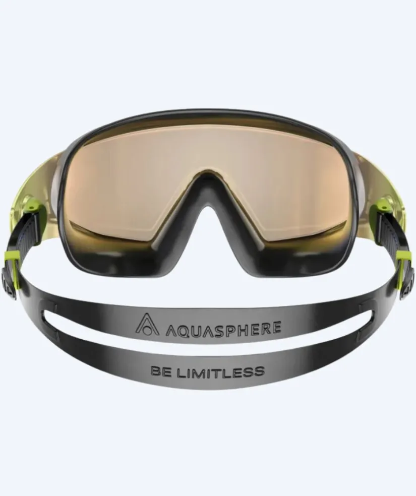 New Aquasphere svømmemaske - DEFY. Ultra Indigo - Sort/blå (Mirror linse)