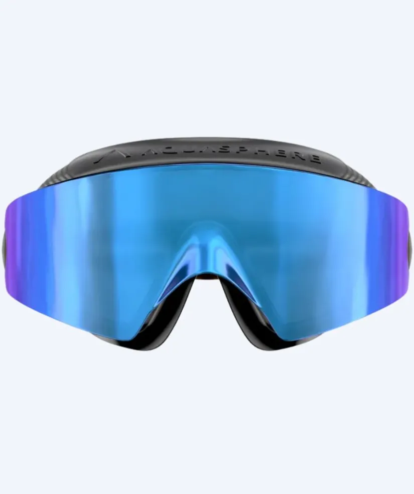 New Aquasphere svømmemaske - DEFY. Ultra Indigo - Sort/blå (Mirror linse)