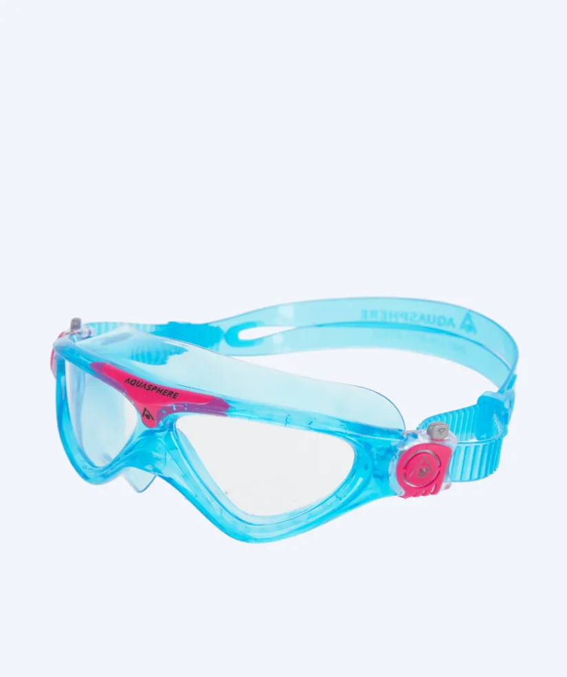 Hot Aquasphere svømmemaske til junior (6-12) - Vista - Klar/pink