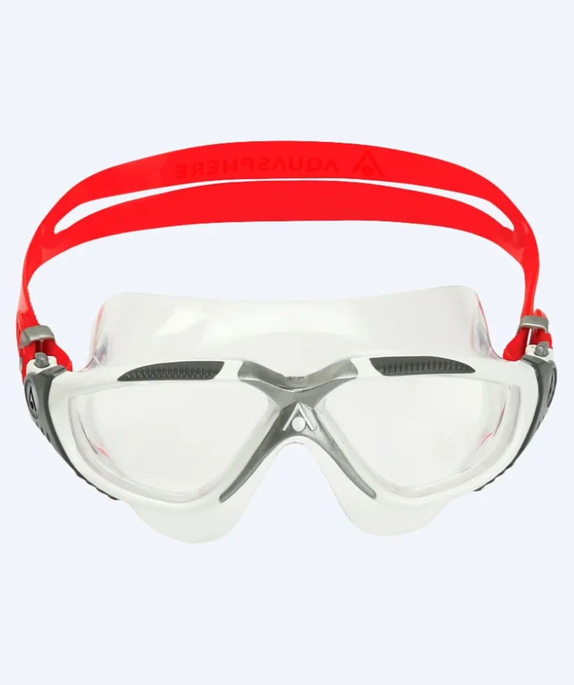 Best Aquasphere svømmemaske - Vista - Hvid/rød