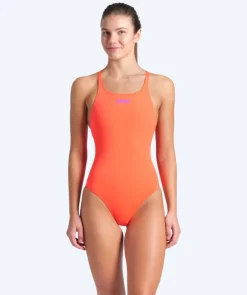Best Arena badedragt til damer - Solid Swim Pro - Orange