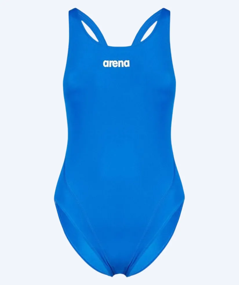 Clearance Arena badedragt til damer - Solid Swim Tech High - Blå