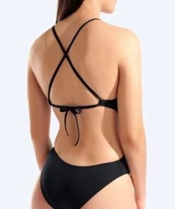 Clearance Arena badedragt til damer - Solid Tie Back - Sort