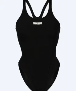 Clearance Arena badedragt til damer - Team Swim Tech Solid - Sort