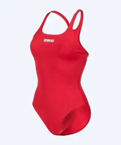 Clearance Arena badedragt til damer - Team Swim Pro Solid - Rød