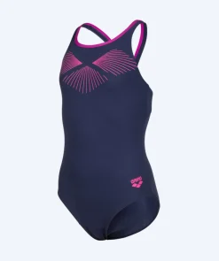 Best Arena badedragt til piger - Bay Swim Pro Back - Mørkeblå/pink