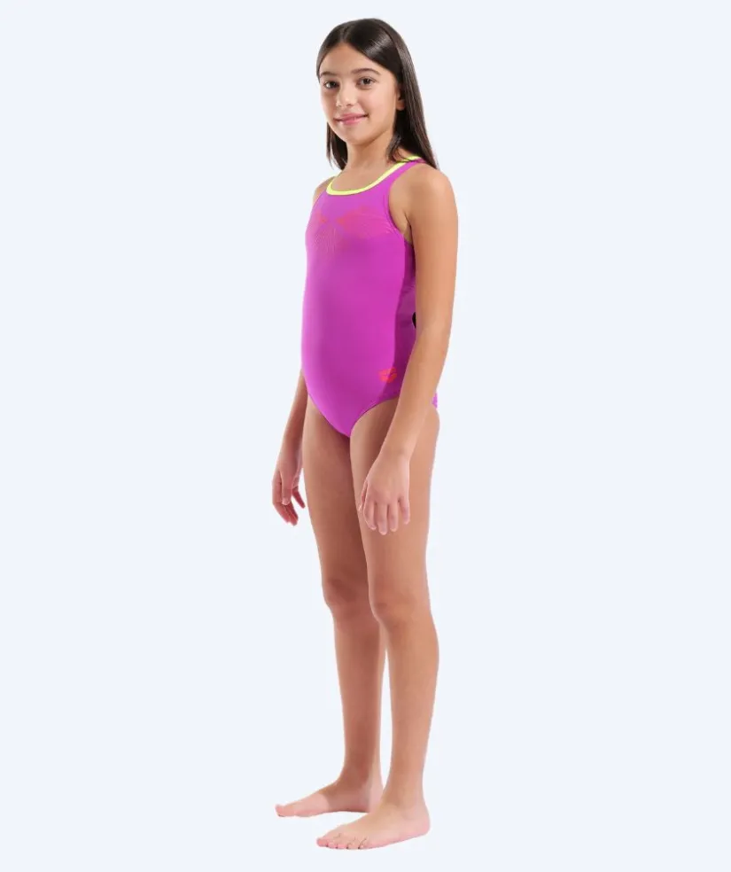 Outlet Arena badedragt til piger - Bay Swim Pro Back - Pink/grøn