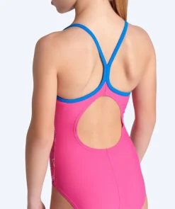 Clearance Arena badedragt til piger - Daly Light Drop Back - Lyserød/lilla
