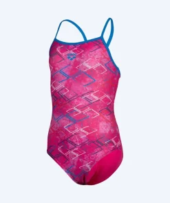 Clearance Arena badedragt til piger - Daly Light Drop Back - Lyserød/lilla