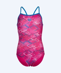 Clearance Arena badedragt til piger - Daly Light Drop Back - Lyserød/lilla