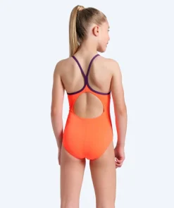 Online Arena badedragt til piger - Pastime - Orange/lilla