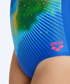 Best Arena badedragt til piger - Placement Pro - Lyseblå/multi