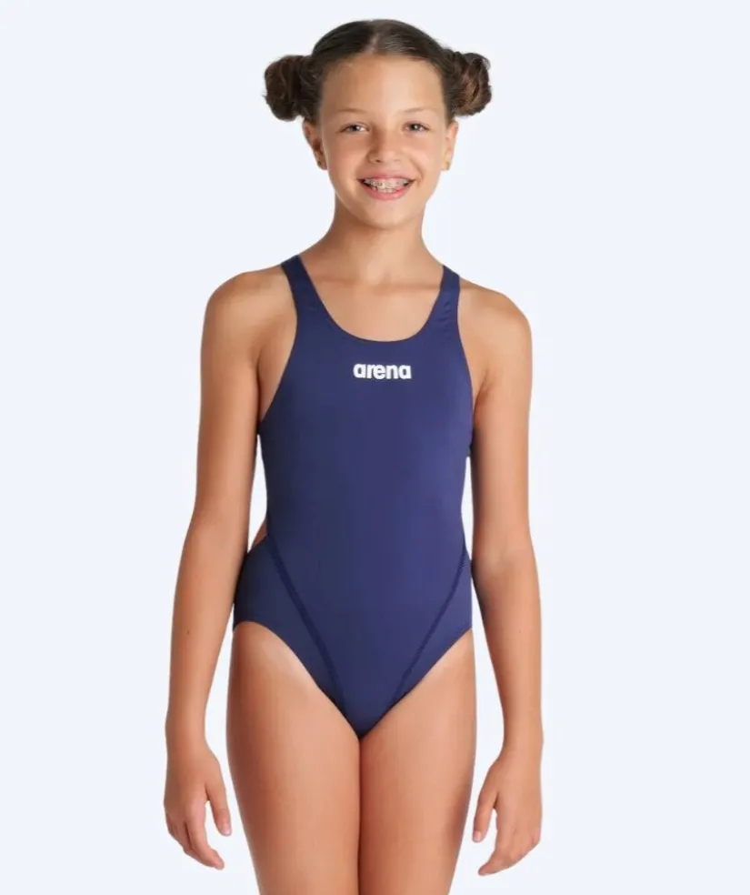 Sale Arena badedragt til piger - Team Swim Tech Solid - Mørkeblå