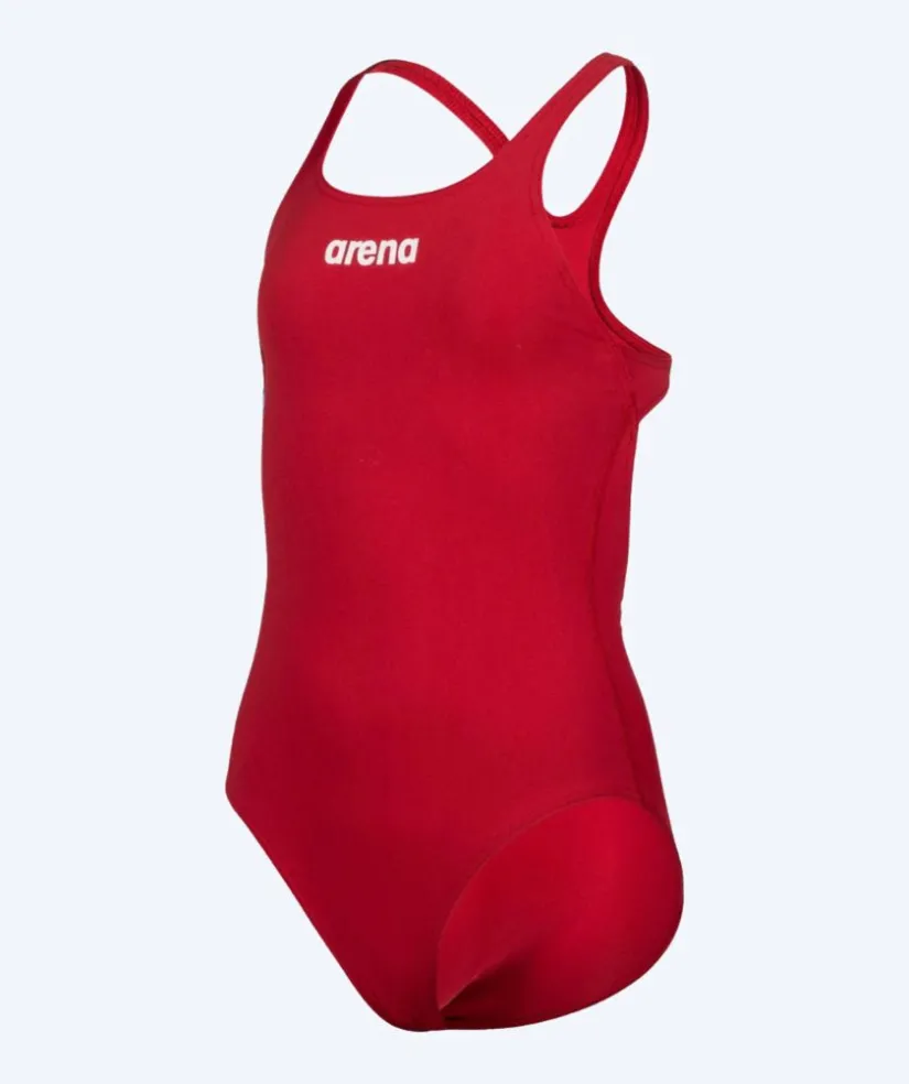 Outlet Arena badedragt til piger - Team Swim Pro Solid - Rød