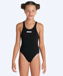 Best Arena badedragt til piger - Team Swim Tech Solid - Sort