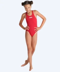 Hot Arena badedragt til piger - Team Swim Tech Solid - Rød