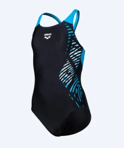 Clearance Arena badedragt til piger - Vortex V-Back - Sort