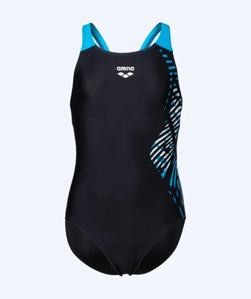Clearance Arena badedragt til piger - Vortex V-Back - Sort