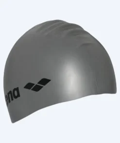 Discount Arena badehætte - Classic Silicone - Grå/sølv
