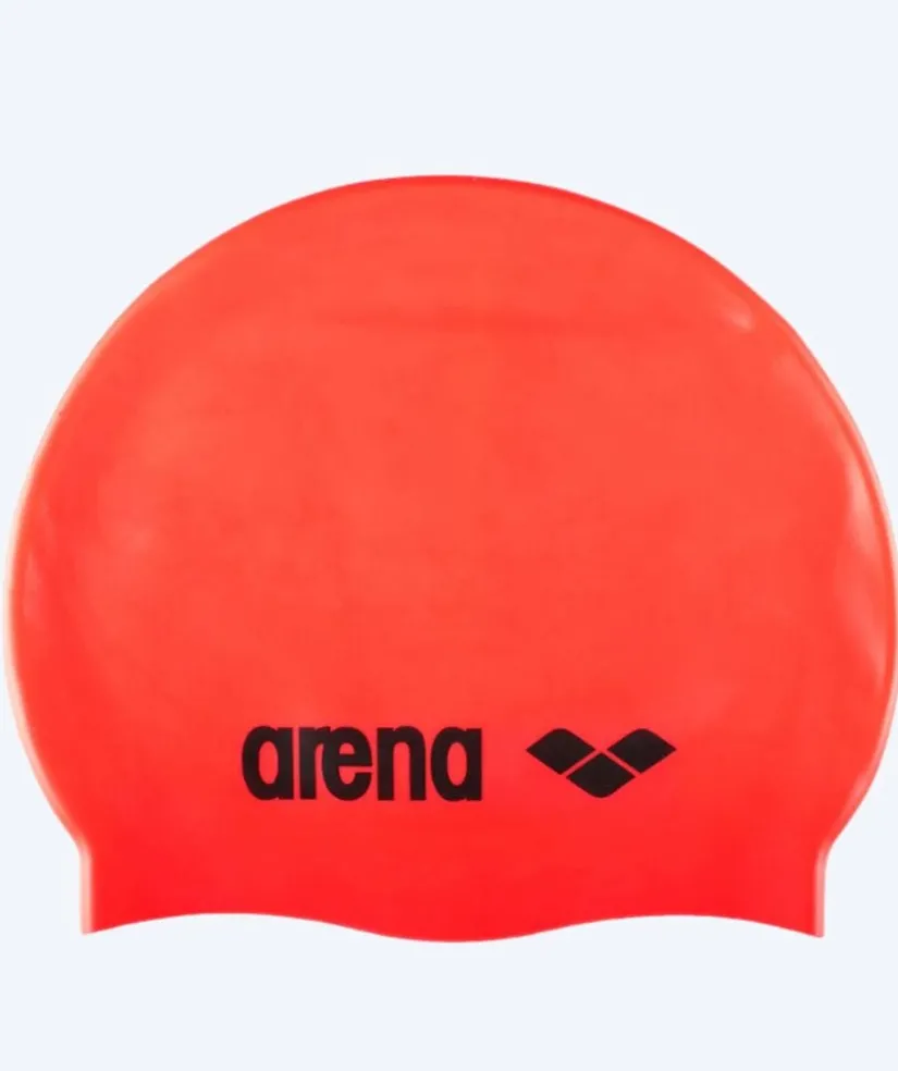 New Arena badehætte - Classic Silicone - Rød/sort