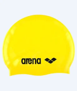 New Arena badehætte - Classic Silicone - Gul/sort