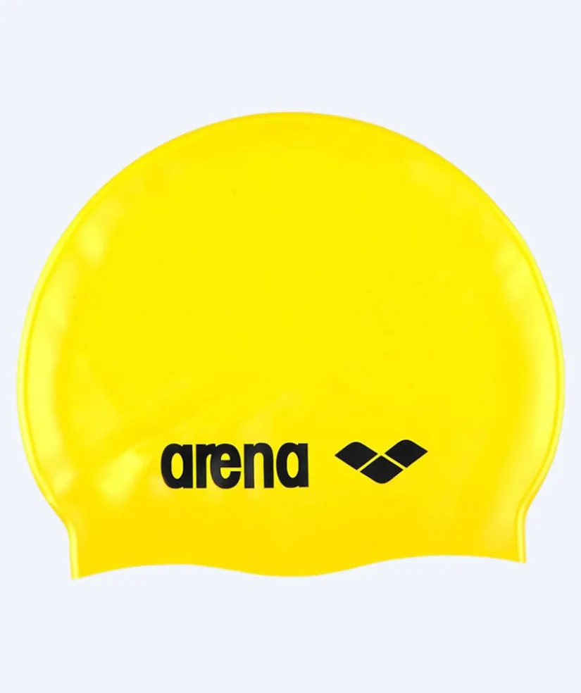 New Arena badehætte - Classic Silicone - Gul/sort