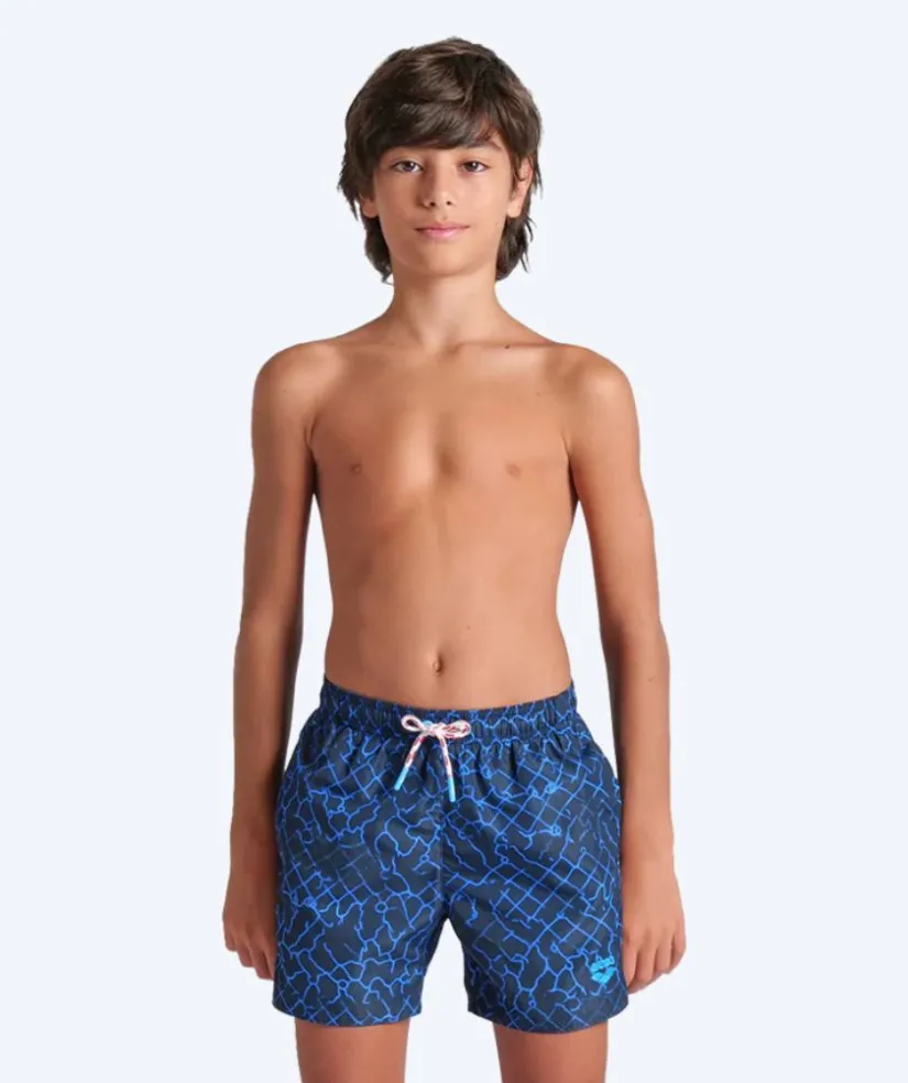 Hot Speedo Arena badeshorts til drenge - Water Prints - Mørkeblå