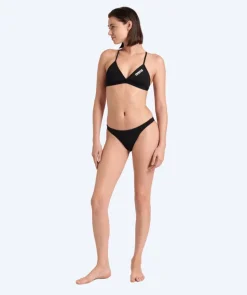 Outlet Arena bikini overdel til damer - Solid Tie Back - Sort
