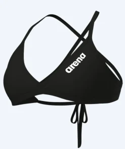 Outlet Arena bikini overdel til damer - Solid Tie Back - Sort