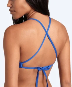 Outlet Arena bikini overdel til damer - Solid Tie Back - Blå