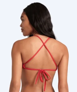 Hot Arena bikini overdel til damer - Solid Tie Back - Rød