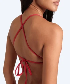 Hot Arena bikini overdel til damer - Solid Tie Back - Rød