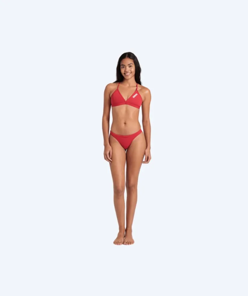 Hot Arena bikini overdel til damer - Solid Tie Back - Rød