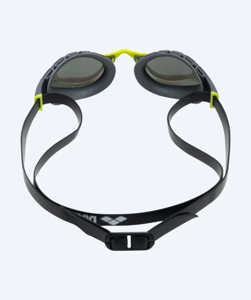 Discount Arena Elite svømmebriller - Air Sonic Mirror - Mørkegrå/gul