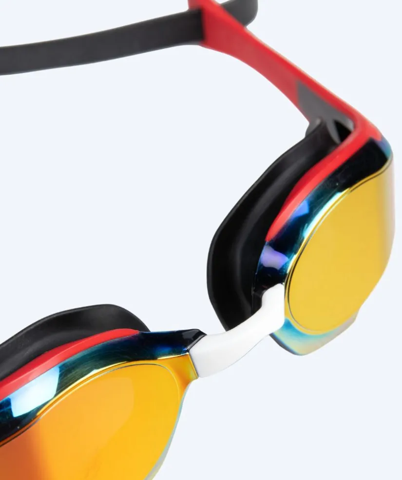 New Arena Elite svømmebriller - Cobra Edge SWIPE Mirror - Rød/guld