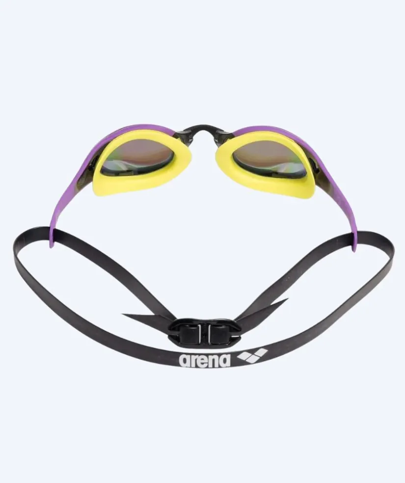 Discount Arena Elite svømmebriller - Cobra Edge SWIPE Mirror - Gul/lilla