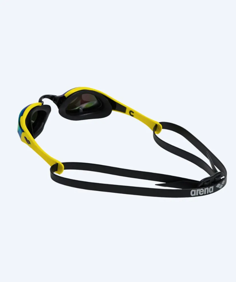 Hot Arena Elite svømmebriller - Cobra Edge SWIPE Mirror - Gul/grøn