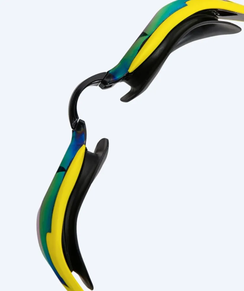 Hot Arena Elite svømmebriller - Cobra Edge SWIPE Mirror - Gul/grøn