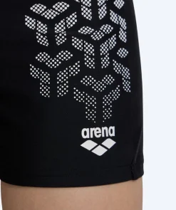 Sale Arena firkantede badebukser til drenge - Kikko - Sort/hvid