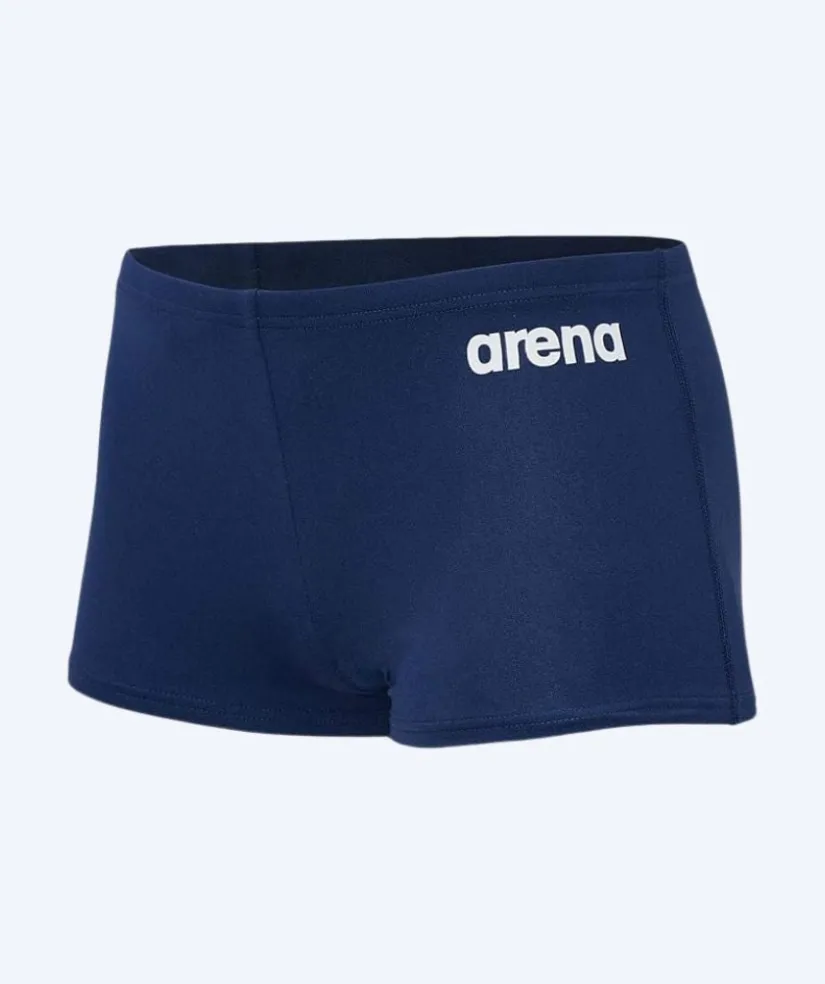 Sale Arena firkantede badebukser til drenge - Solid - Mørkeblå