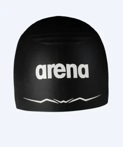 Best Arena konkurrence badehætte - Aquaforce Wave Cap - Sort/hvid
