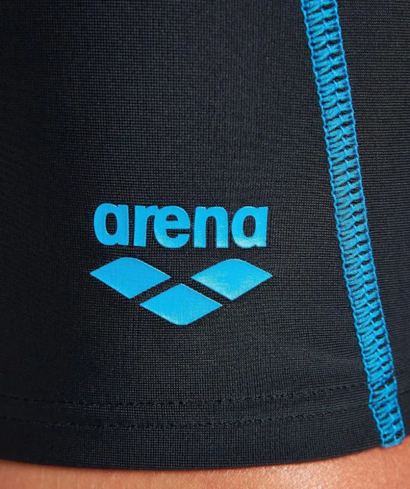 Online Arena lange badebukser til drenge - Logo - Sort/blå