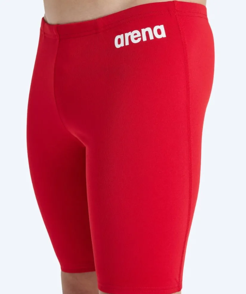 Outlet Arena lange badebukser til drenge - Team Solid - Rød