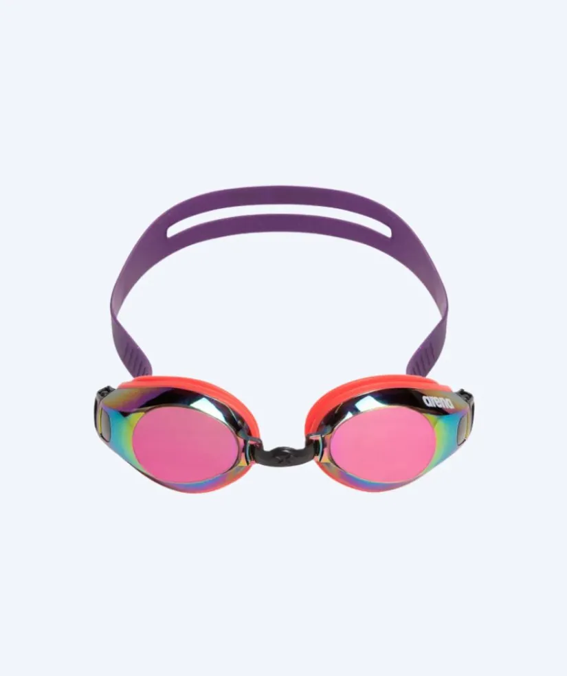 Online Arena motions svømmebriller - Zoom X-Fit Mirror - Lilla/pink